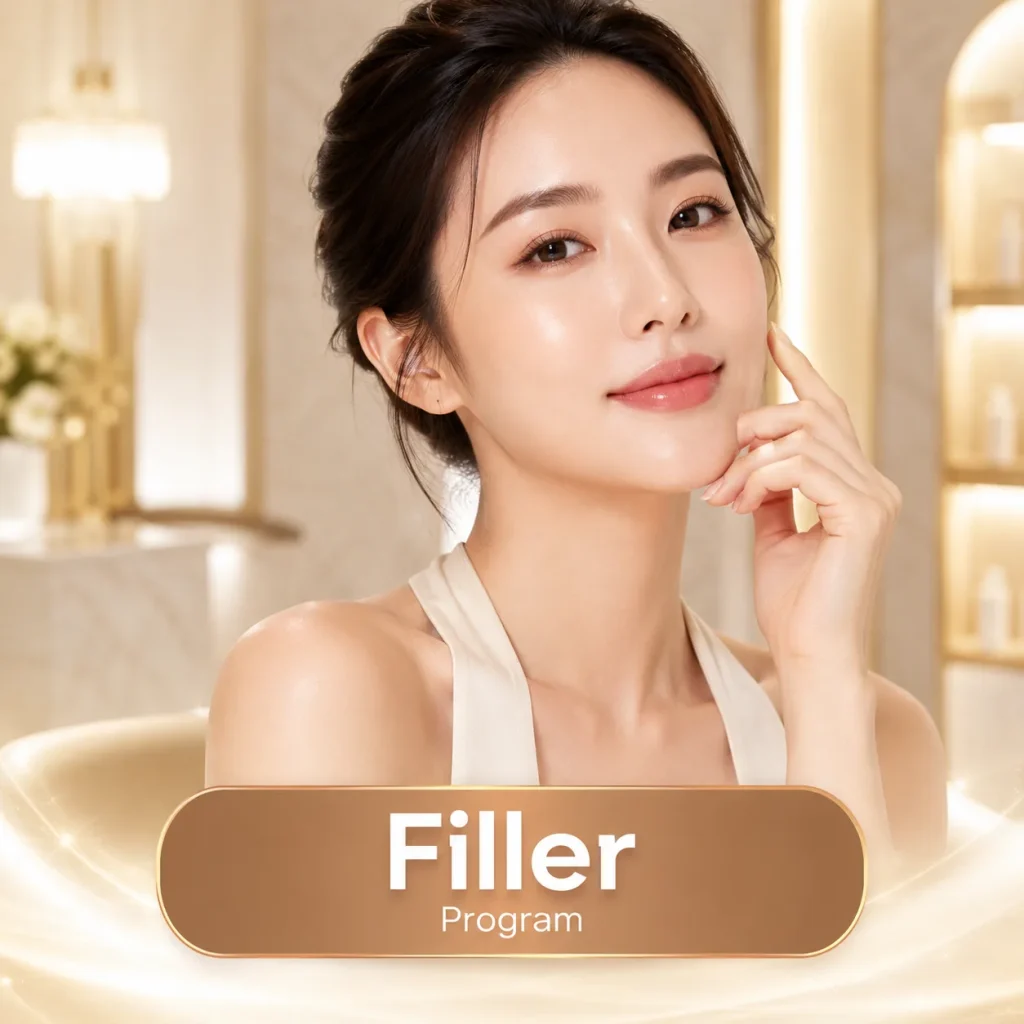 Dermal filler injection program for lip and facial contour enhancement at Privato Clinic Bangkok