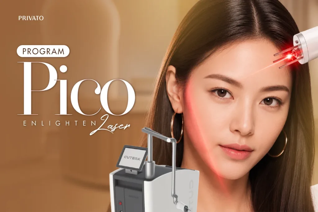เครื่อง Pico Enlighten SR เลเซอร์พิโคเซคันด์ลบรอยสักและเม็ดสีที่ Privato Clinic