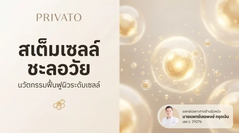สเต็มเซลล์ ชะลอวัย: นวัตกรรมย้อนวัย ฟื้นฟูผิวและสุขภาพลึกระดับเซลล์