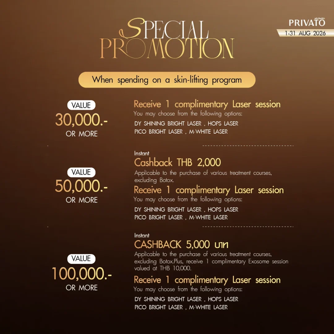 Deal of the Year promotion 8 at Privato Clinic