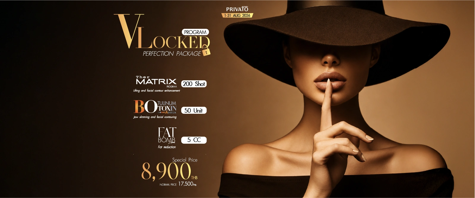 V-Shape Face promotion at Privato Clinic - August 2026