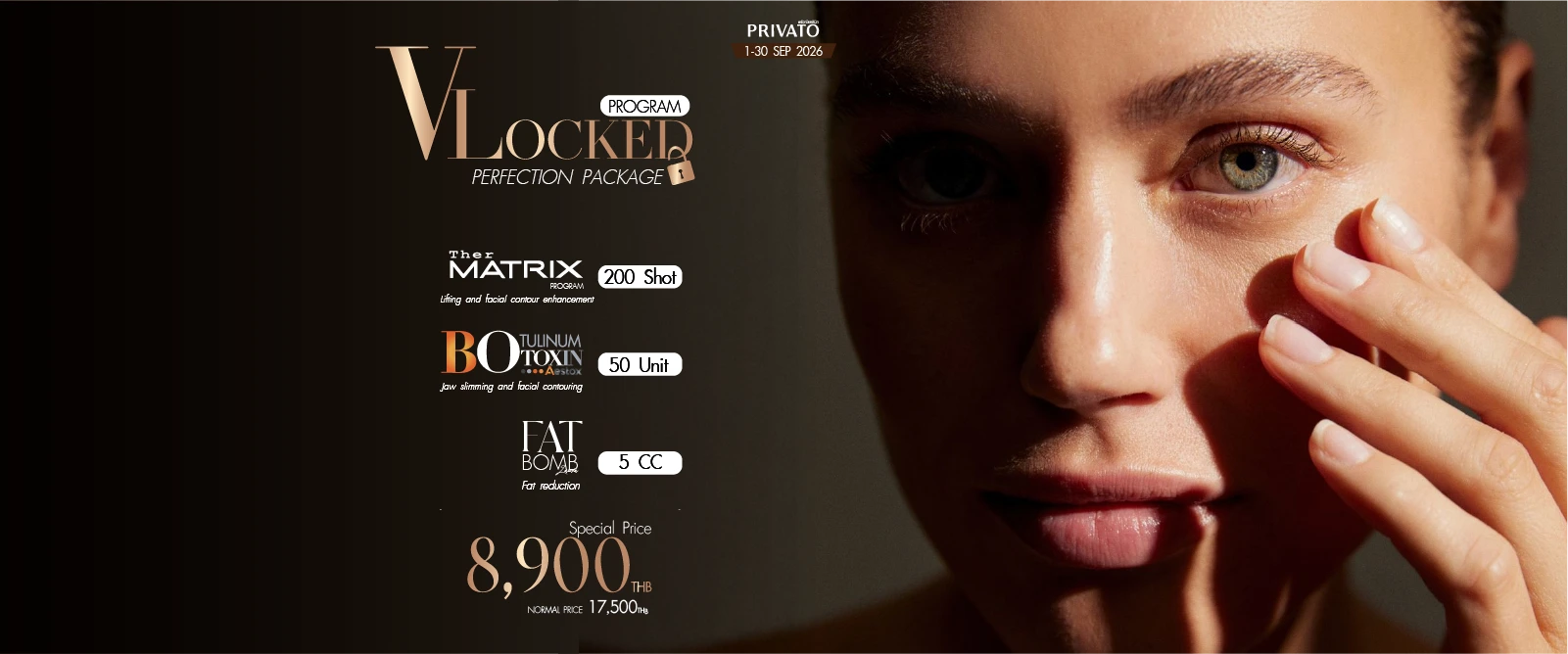 V-Shape Face promotion at Privato Clinic - September 2026