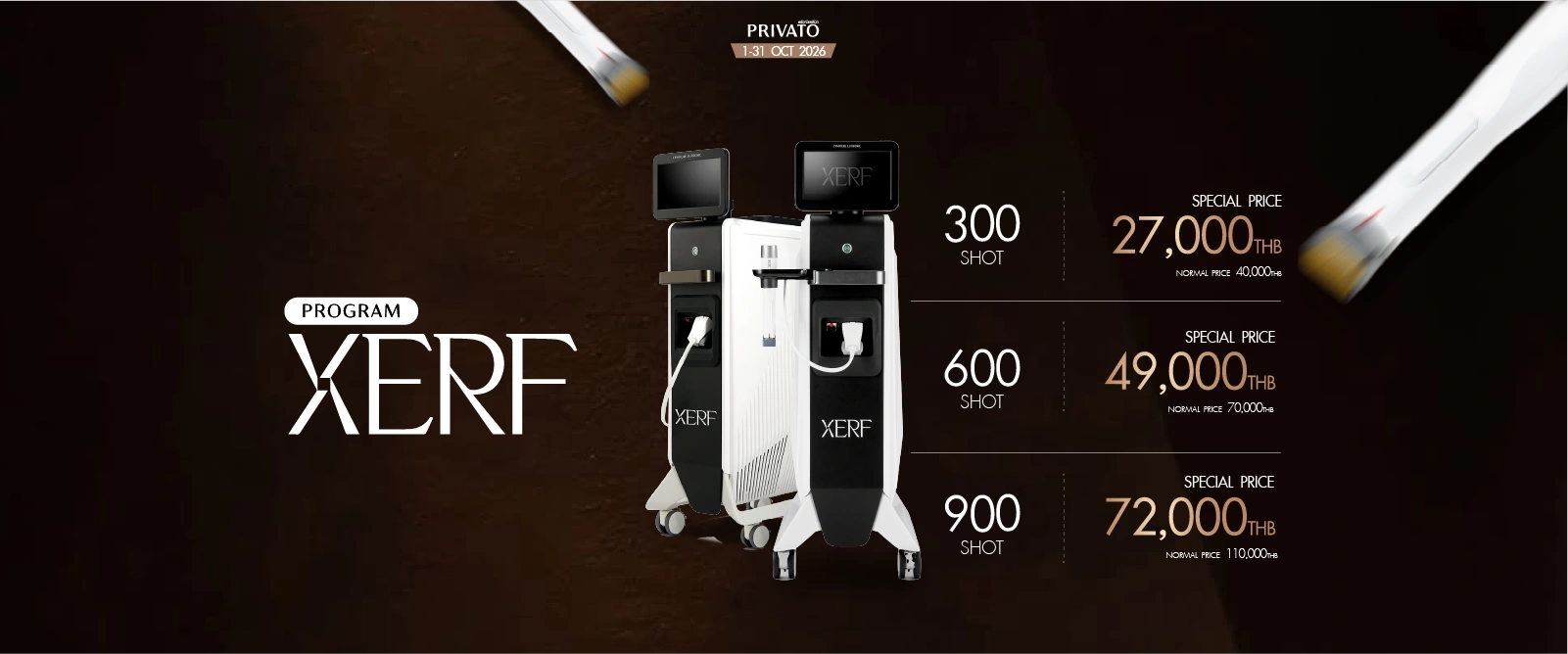 XERF Lifting promotion at Privato Clinic - October 2026